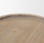 70926 - Virve Round Light Brown Wood w/ Gray Wash Wooden Trays