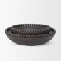 70927 - Wendell Dark Brown Wood w/ Wood Beads Round Bowls