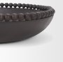70927 - Wendell Dark Brown Wood w/ Wood Beads Round Bowls