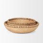 70928 - Wendell Light Brown Wood w/ Wood Bead Round Bowls