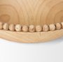 70928 - Wendell Light Brown Wood w/ Wood Bead Round Bowls