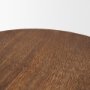 70929 - Waverly Round Light Brown Wood Scalloped Edged Trays
