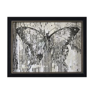 Papillon II by Mercana Studio a Hand Embellished Framed Art Print