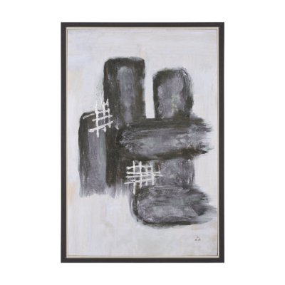 102644-FL - Semblance I by Mercana Studio a Hand Embellished Textured Framed Canvas