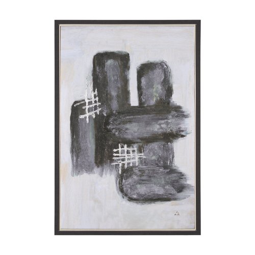 102644-FL - Semblance I by Mercana Studio a Hand Embellished Textured Framed Canvas