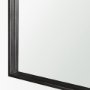 70900 - Timon Brushed Black Metal Frame Square Arched Mirror
