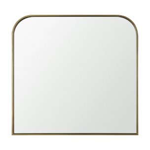 Timon Brushed Gold Square Arched Mirror 
