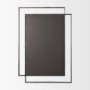 70904 - Tiva Rectangular Dual Metal Frame Gunmetal Mirror