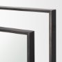 70904 - Tiva Rectangular Dual Metal Frame Gunmetal Mirror