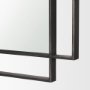 70904 - Tiva Rectangular Dual Metal Frame Gunmetal Mirror