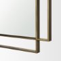 70905 - Tiva Rectangular Dual Brushed Gold Metal Framed Mirror