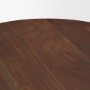 70848-AB - Sonel Pedestal Medium Dark Brown Acacia Wood Foyer Table