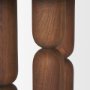 70848-AB - Sonel Pedestal Medium Dark Brown Acacia Wood Foyer Table