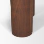 70848-AB - Sonel Pedestal Medium Dark Brown Acacia Wood Foyer Table