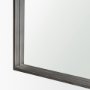 70898 - Tamira Tall Brushed Gunmetal Metal Arched Mirror