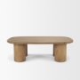 70858-AB - Tavi Rectangular Natural Brown w/ Column Legs Coffee Table