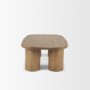 70858-AB - Tavi Rectangular Natural Brown w/ Column Legs Coffee Table
