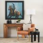70893 - Tabor Natural Wood w/ Black Oak Waterfall Console Table