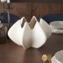 70975 - Ulrich Sculptural Cream Glazed Ceramic Vase