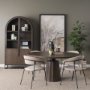 70830-AB - Swanson 60" Dark Brown Wood Round Pedestal Dining Table