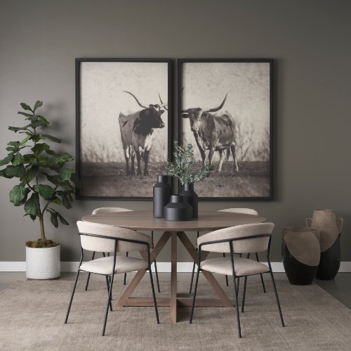 70847 - Jennings 60" Light Brown Wood Dining Table