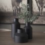 70947 - Tosca Tall Matte Black Metal Vase