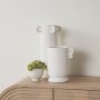 70970 - Dylan Tall Textured Off White w/ Handles Ceramic Vase