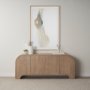 70838 - Sorina Reverse Fluted Light Brown Wood Sideboard
