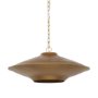 70913 - Titus 1-Light Brass Finished Metal Disc Pendant