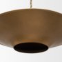 70913 - Titus 1-Light Brass Finished Metal Disc Pendant