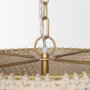 70917 - Tosha 1-Light Tapered Cotton Rope Drum Pendant