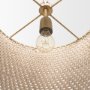 70917 - Tosha 1-Light Tapered Cotton Rope Drum Pendant