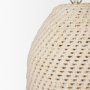 70918 - Tosha 1-Light Cotton Rope Bell Pendant