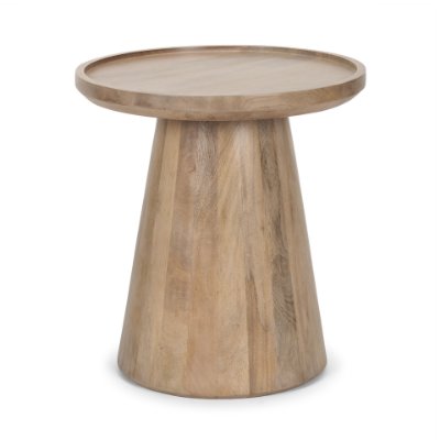 70877 - Takoda Light Brown Wood Tapered Drum Accent Table