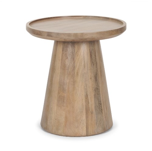 70877 - Takoda Light Brown Wood Tapered Drum Accent Table