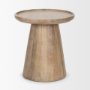 70877 - Takoda Light Brown Wood Tapered Drum Accent Table
