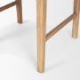 70799 - Shane Brown Wood w/ Woven Brown Leather Dining Armchair