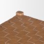 70800 - Shane Brown Wood w/ Woven Brown Leather Bench