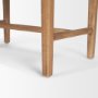 70800 - Shane Brown Wood w/ Woven Brown Leather Bench
