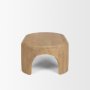 70866 - Shima Oval Light Brown Wood w/ Arched Legs Coffee Table