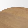 70866 - Shima Oval Light Brown Wood w/ Arched Legs Coffee Table