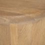 70866 - Shima Oval Light Brown Wood w/ Arched Legs Coffee Table
