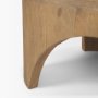 70866 - Shima Oval Light Brown Wood w/ Arched Legs Coffee Table