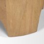 70866 - Shima Oval Light Brown Wood w/ Arched Legs Coffee Table