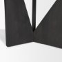 70897 - Tarro 84" Rectangular Textured Black Wood w/ Geometrical Base Dining Table 