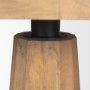 70865-AB - Swanson 60" Light Brown Wood Round Pedestal Dining Table