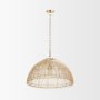 70914 - Thad 1-Light Natural Woven Rattan Dome Pendant