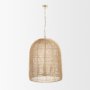 70915 - Thad 4-Light Natural Woven Rattan Foyer Chandelier