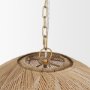 70915 - Thad 4-Light Natural Woven Rattan Foyer Chandelier