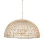 70916 - Thad 4-Light Natural Woven Rattan Dome Chandelier